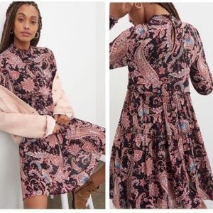 Anthropologie Cady Tiered Cocktail Dress XS